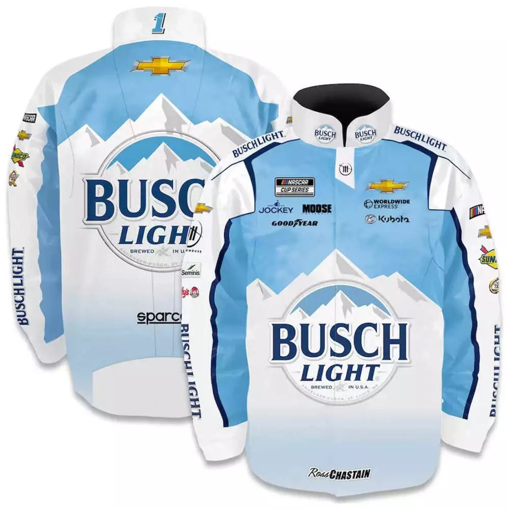NASCAR Ross Chastain Busch Light Adult Nylon Uniform Jacket