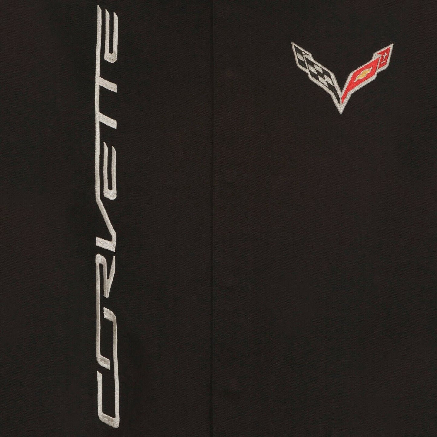 Corvette Jacke Bestickt mit Corvette Logo Schwarz