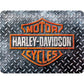 Harley-Davidson Blechschild Diamond Plate 15x20cm