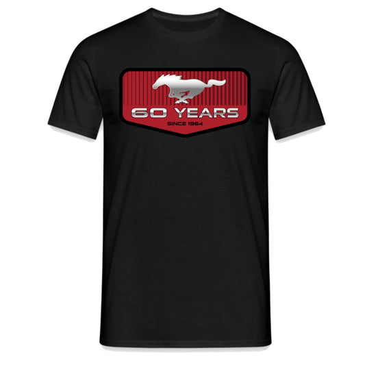 Mustang T-Shirt Ford Mustang 60 Years Logo Schwarz