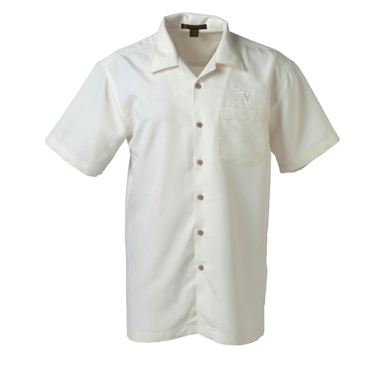 Corvette C7 Camp Shirt Corvette C7 Stingray Freizeithemd Beige