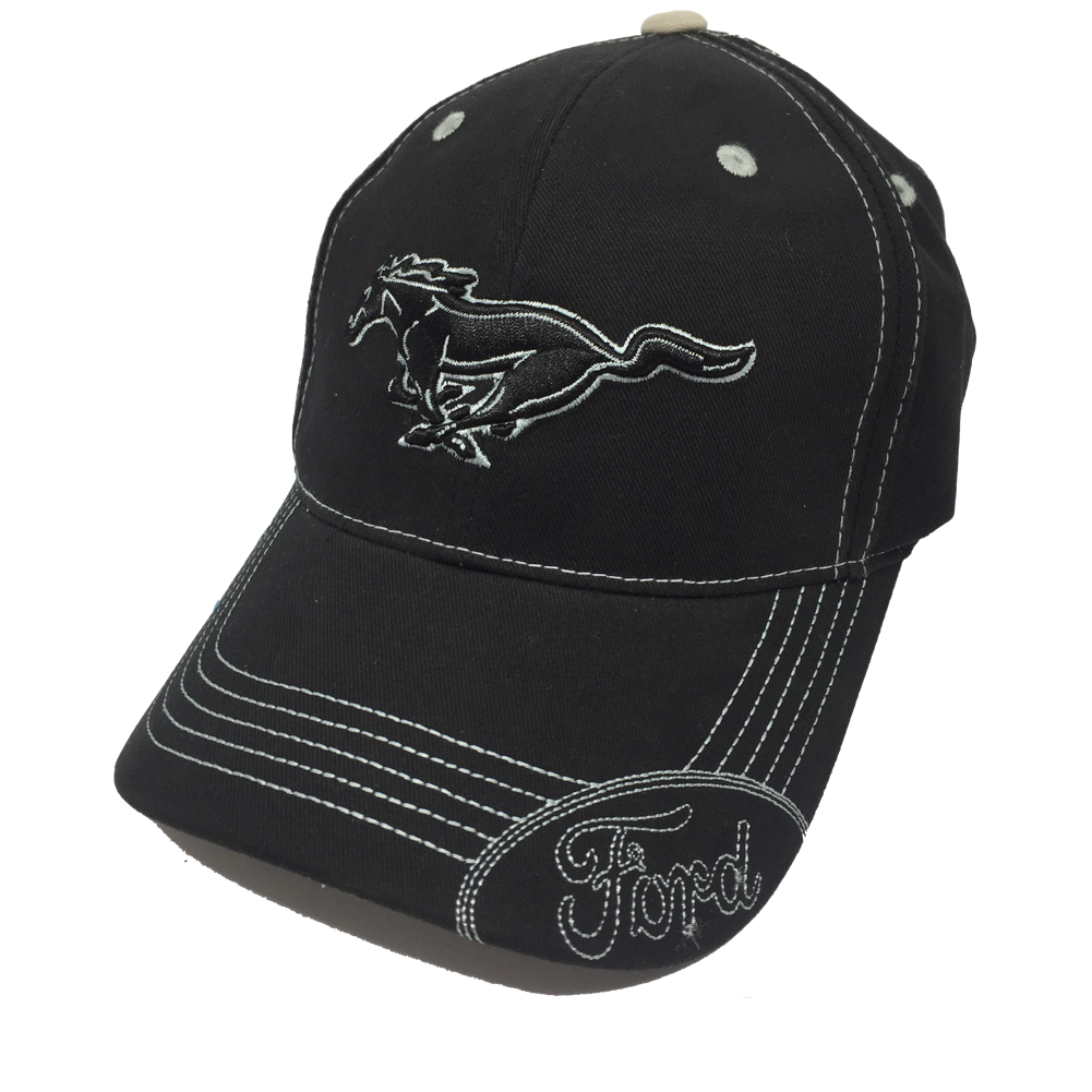 Ford Mustang Basecap Running Horse mit Ford Logo Schwarz