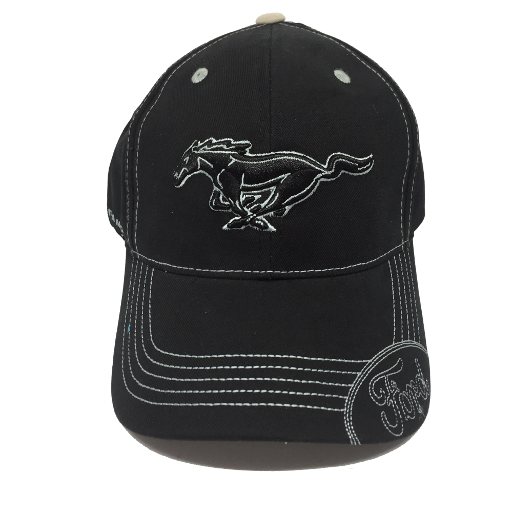 Ford Mustang Basecap Running Horse mit Ford Logo Schwarz