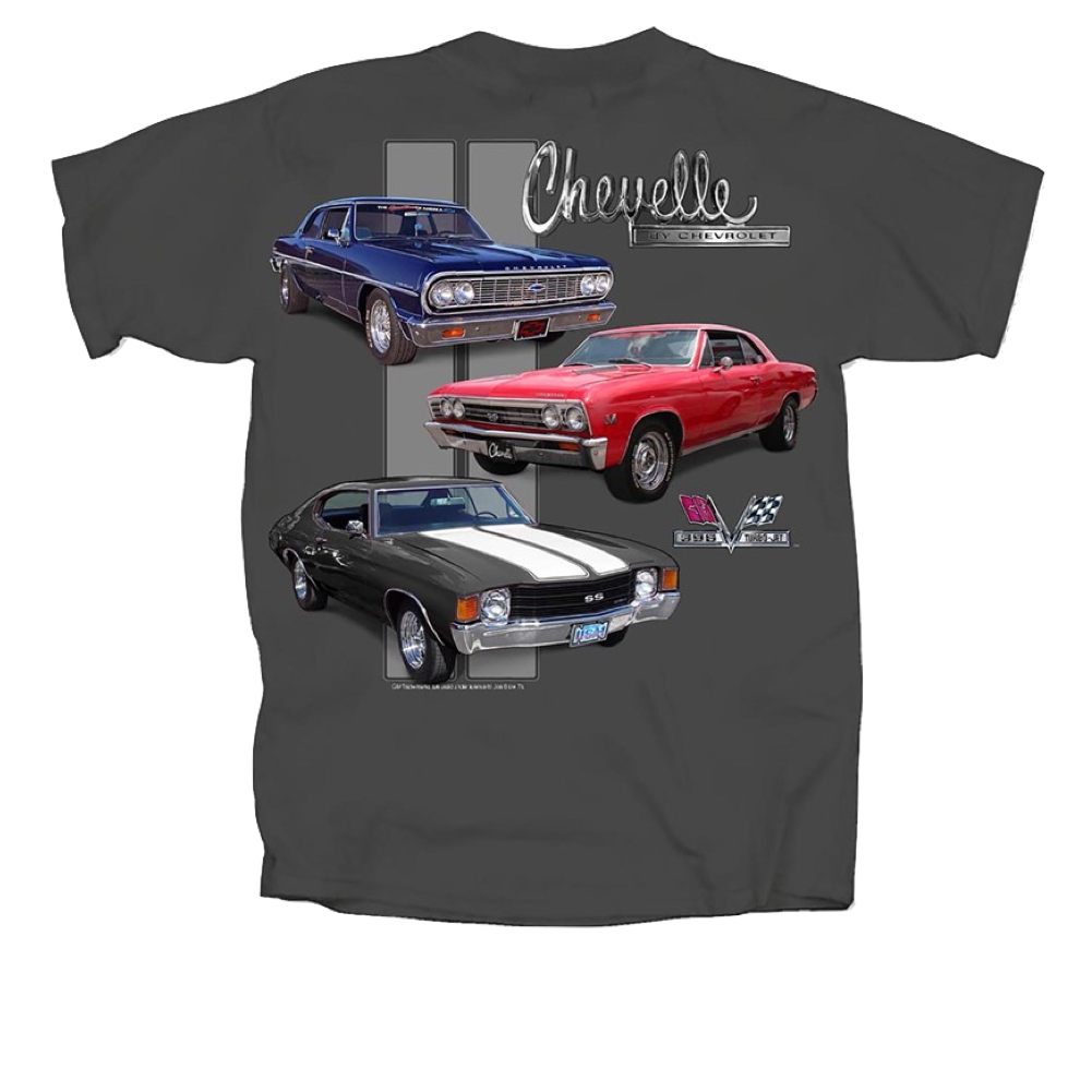 Chevrolet Chevelle T-Shirt Classic Chevelle Motiv Dunkelgrau
