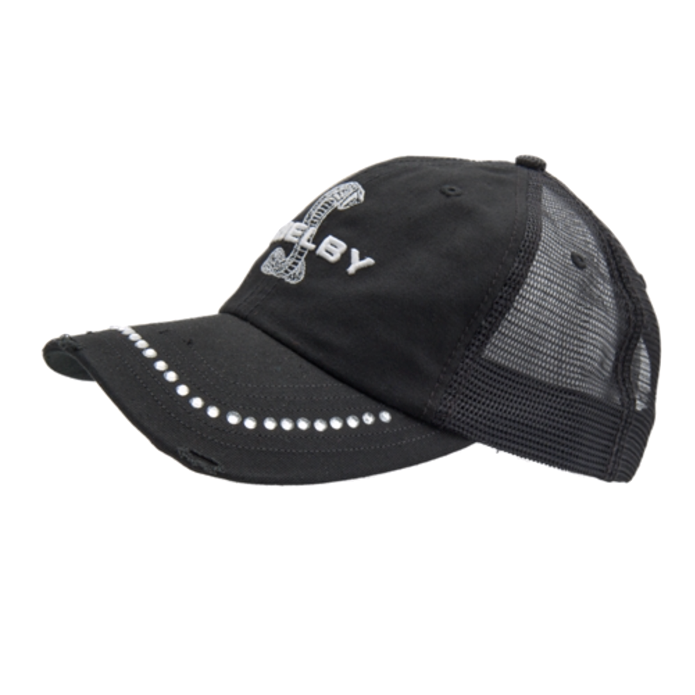 Shelby Damen Basecap Shelby Super Snake Rhinstone Schwarz