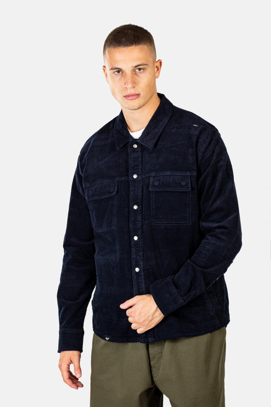 Reell Duke Overshirt Baby Cord Navy
