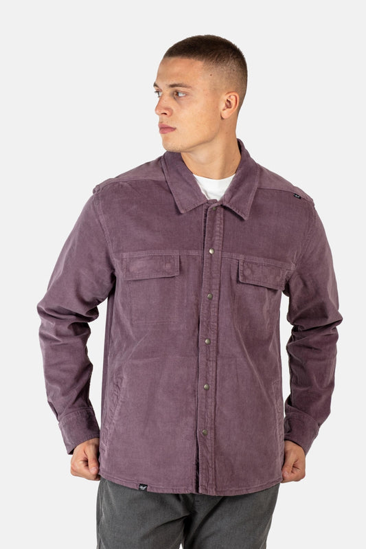 Reell Duke Overshirt Baby Cord Purple