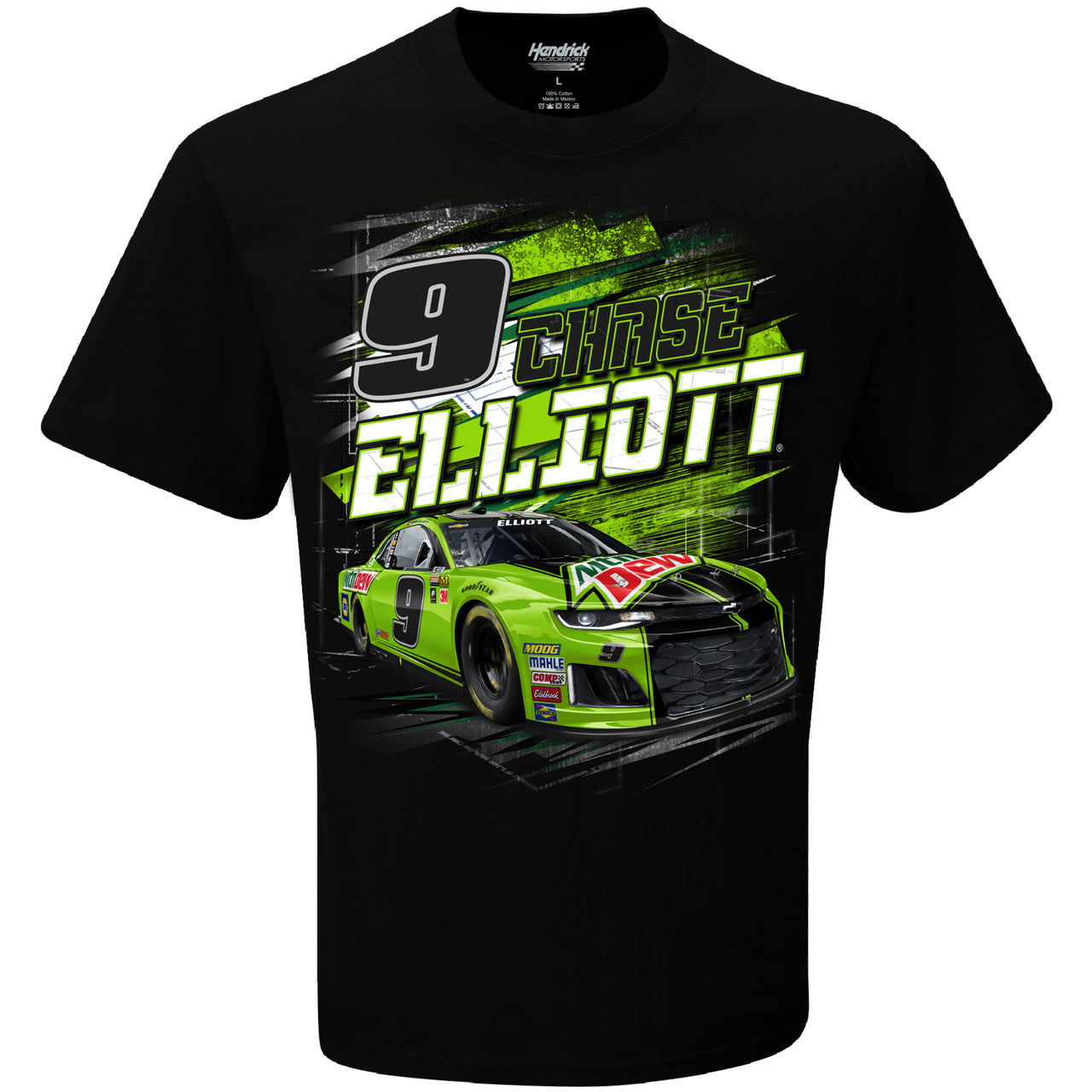NASCAR T-Shirt Chase Elliott MTN DEW T-Shirt Schwarz