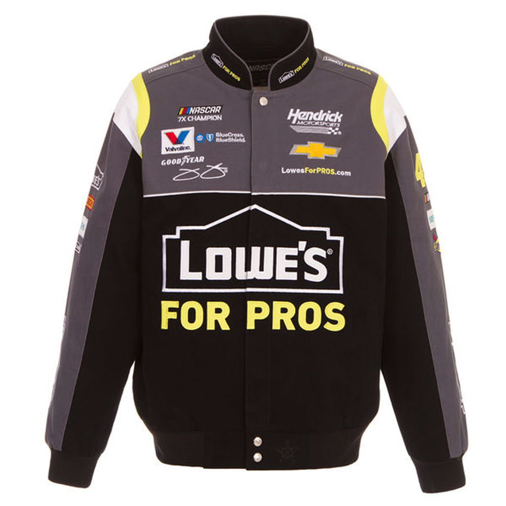 NASCAR Jacke Jimmy Johnson Lowe's For Pros Uniform Jacke Bestickt