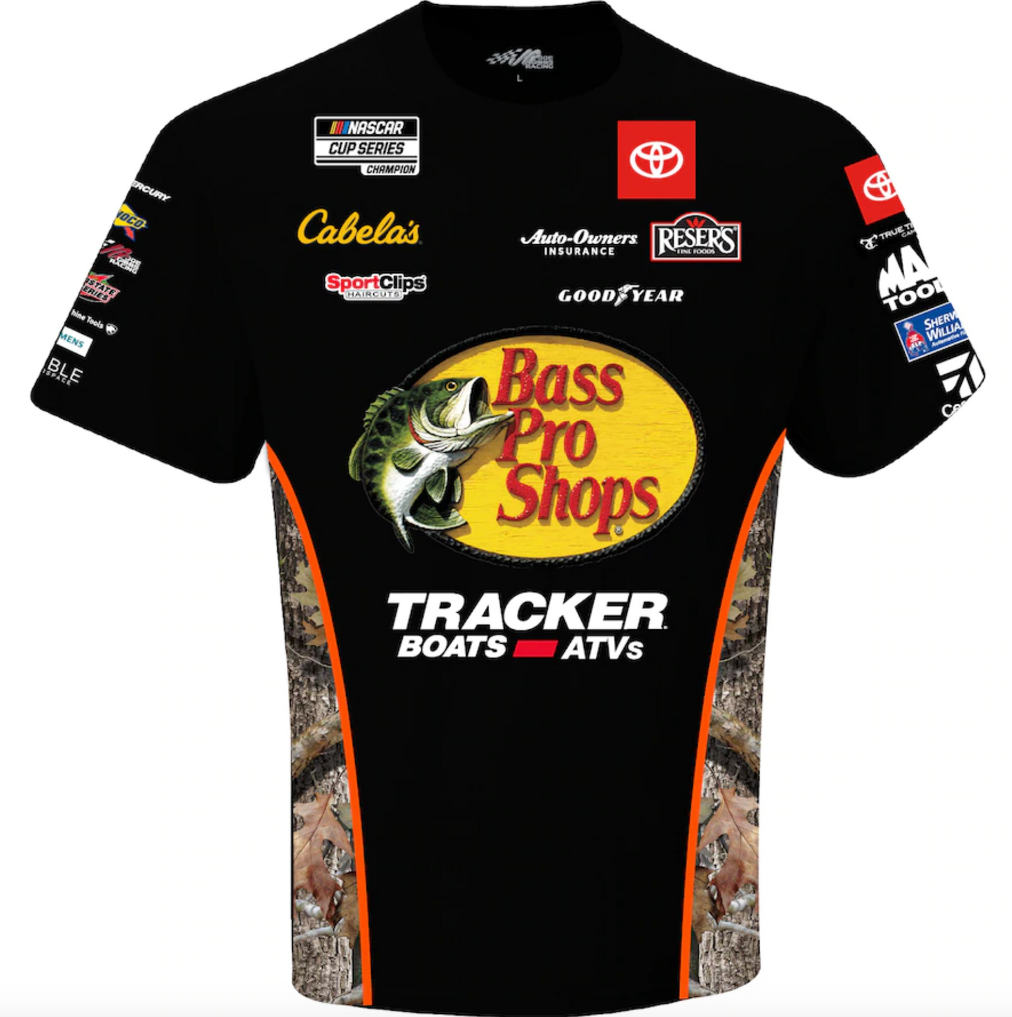 NASCAR T-Shirt Martin Truex Jr Joe Gibbs Racing Sublimated Pit Crew T-Shirt Schwarz