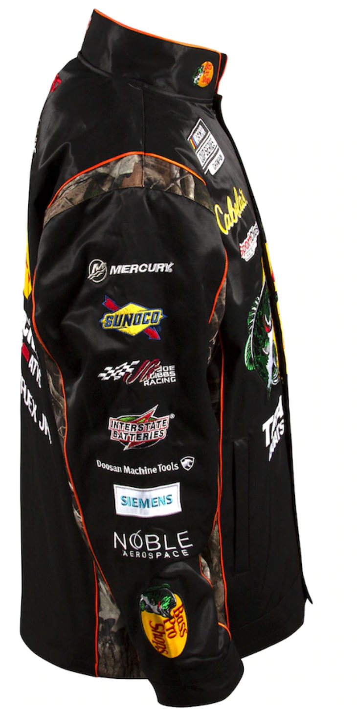NASCAR Jacke Martin Truex Jr Joe Gibbs Racing Team Bass Pro Shops Uniform Jacke Schwarz/Camo