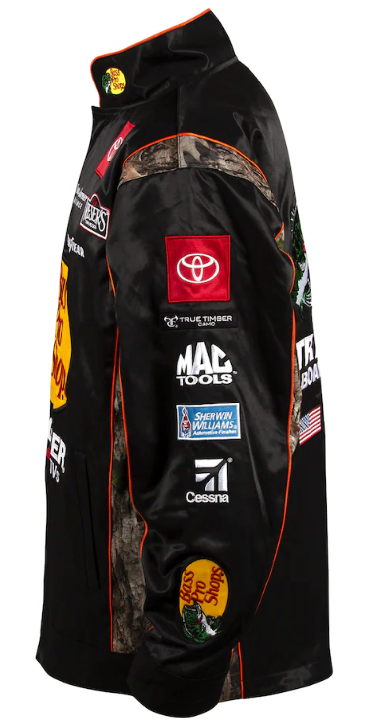 NASCAR Jacke Martin Truex Jr Joe Gibbs Racing Team Bass Pro Shops Uniform Jacke Schwarz/Camo