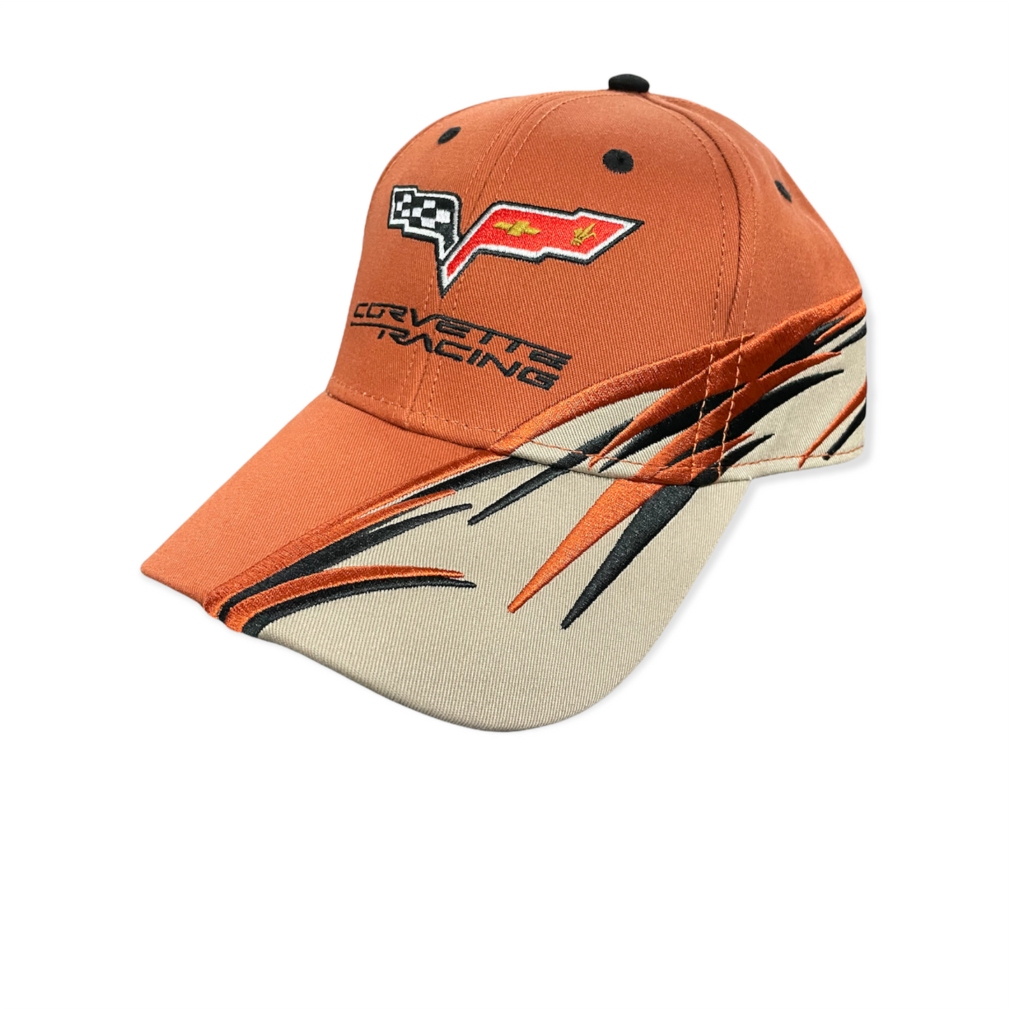 Corvette C6 Racing Basecap mit C6 Logo Flag Orange