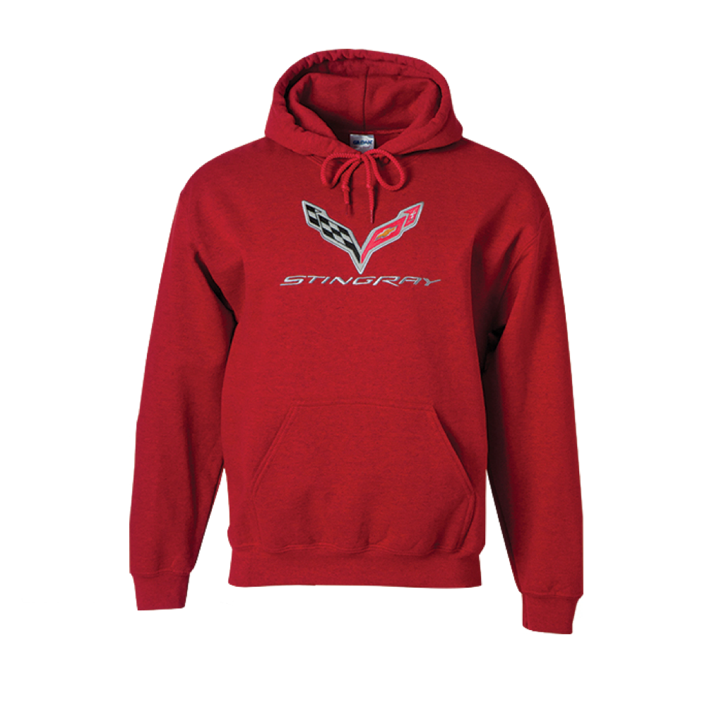 Corvette C7 Hoodie Sweatshirt Kapuzenpullover C7 Stingray Rot