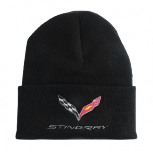 Corvette C7 Beanie Wintermütze Corvette C7 Stingray Schwarz