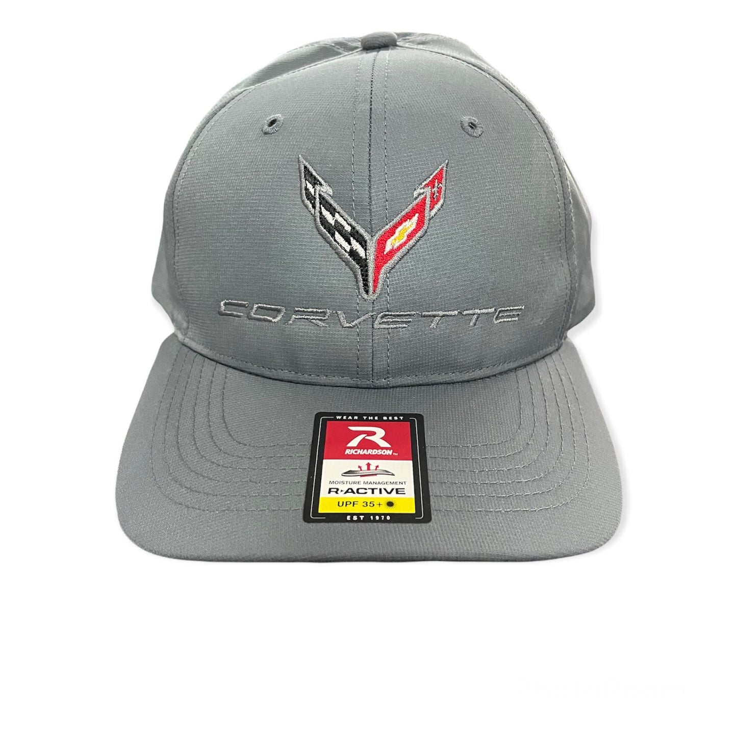Corvette C8 Basecap mit Corvette Logo Flag Anthrazit