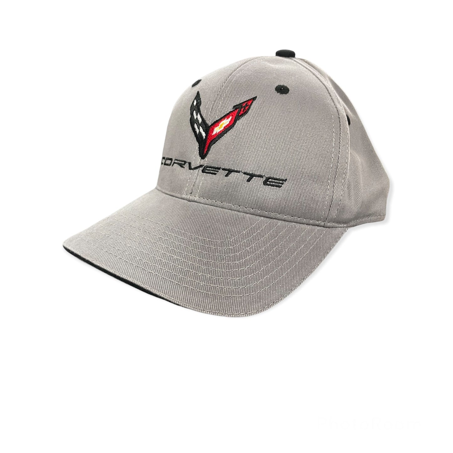 Corvette C8 Basecap Corvette Logo Contrast Cap Dunkelgrau