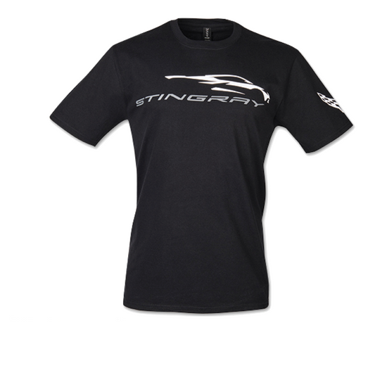 Corvette C8 Silhouette T-Shirt Corvette C8 Gesture Schwarz