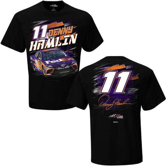NASCAR T-Shirt Denny Hamlin Fedex Nascar T-Shirt Schwarz