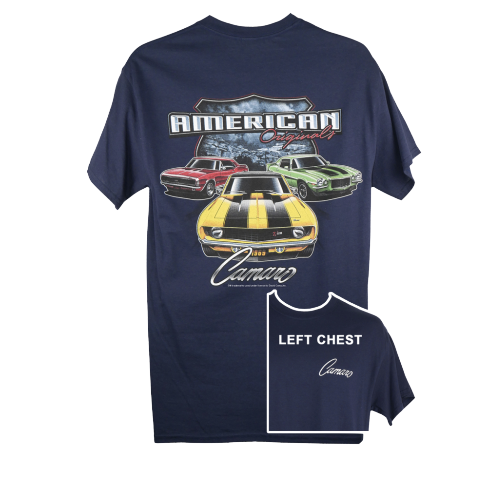 Camaro T Shirt Camaro American Original T Shirt Navy