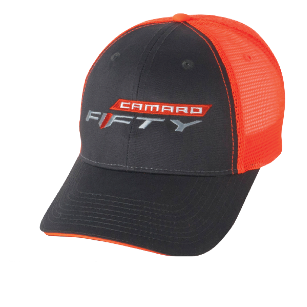 Camaro Basecap Camaro Fifty Trucker Cap Grau/Orange