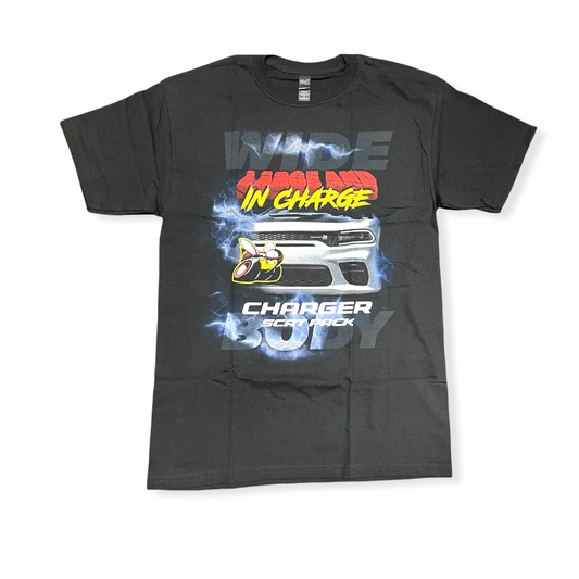 Dodge Charger T-Shirt Charger Scat Pack Wide Body Schwarz