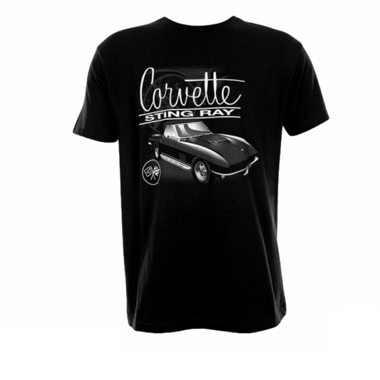 Corvette C2 T-Shirt Corvette C2 Stingray T-Shirt Schwarz