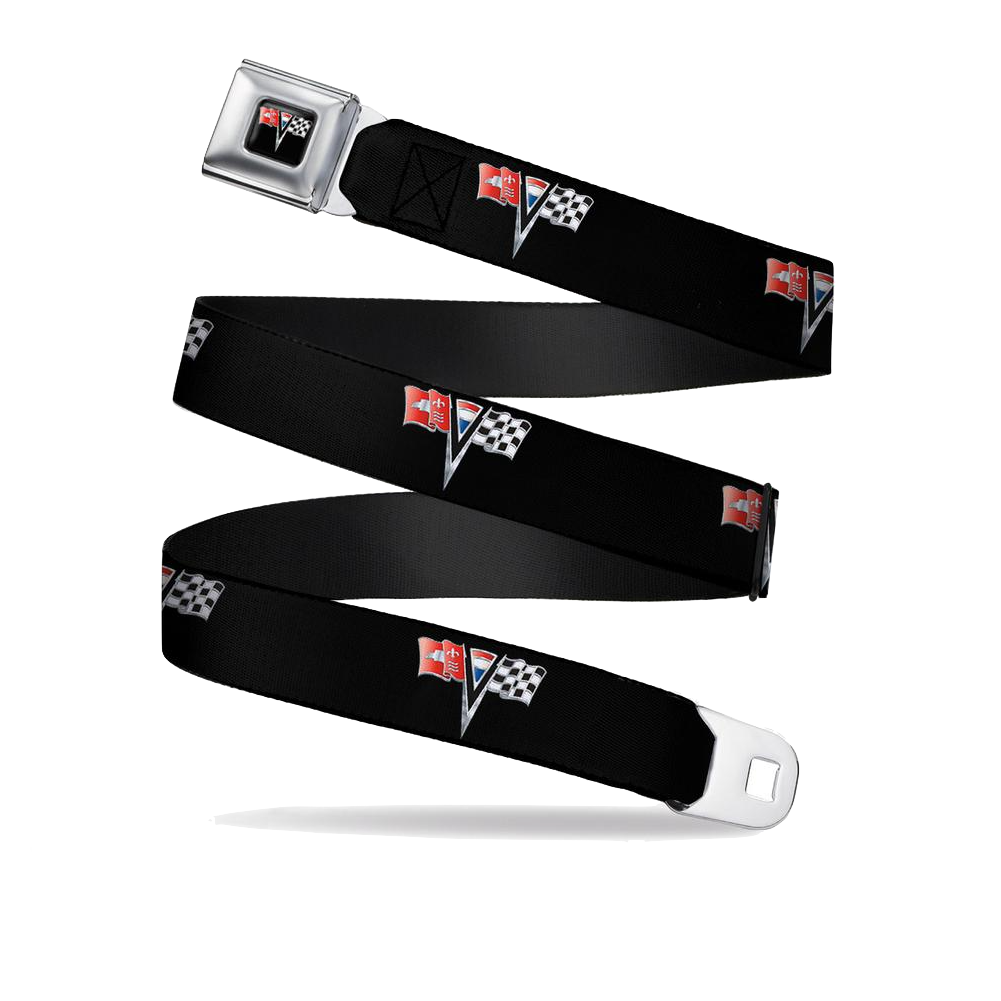 Corvette C2 Sicherheitsgurt Gürtel Corvette C2 Logo All Over