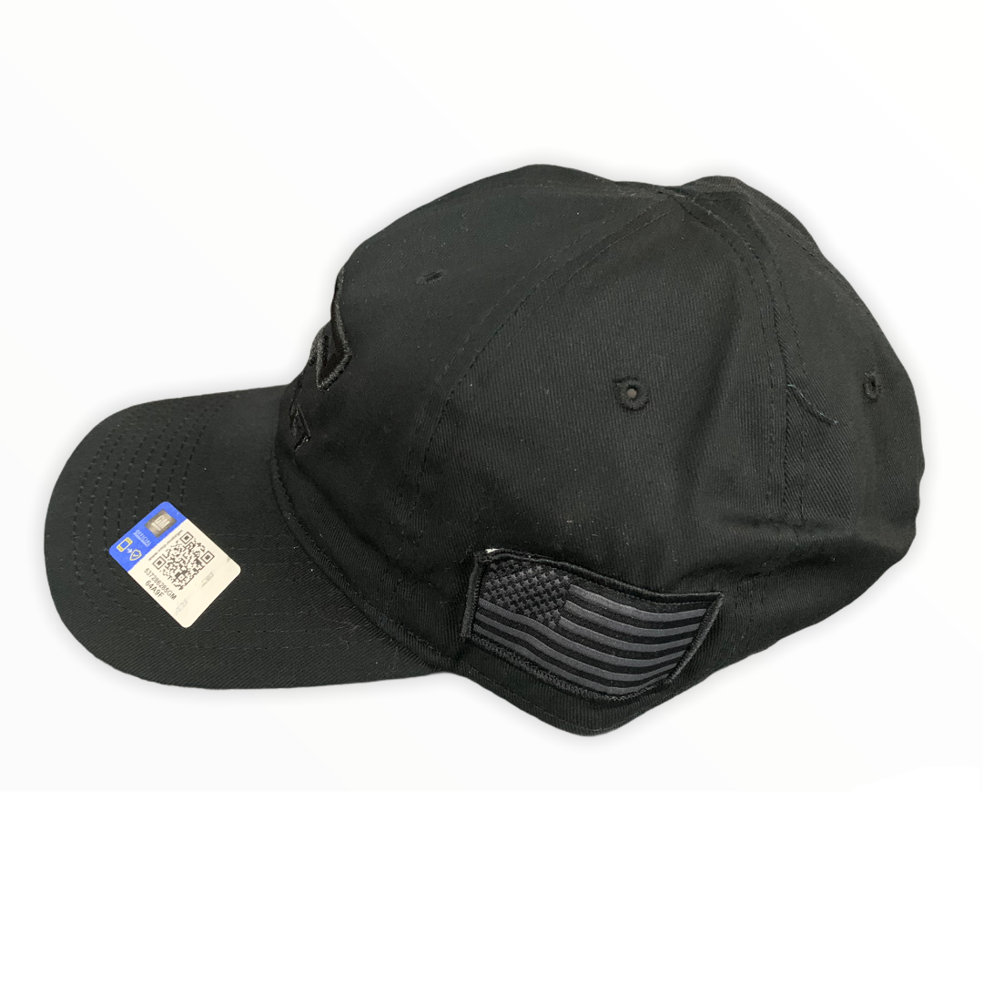 Chevrolet Basecap Bowtie USA Flag All Black Schwarz