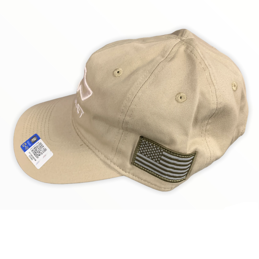 Chevrolet Basecap Chevy Bowtie USA Flag Beige