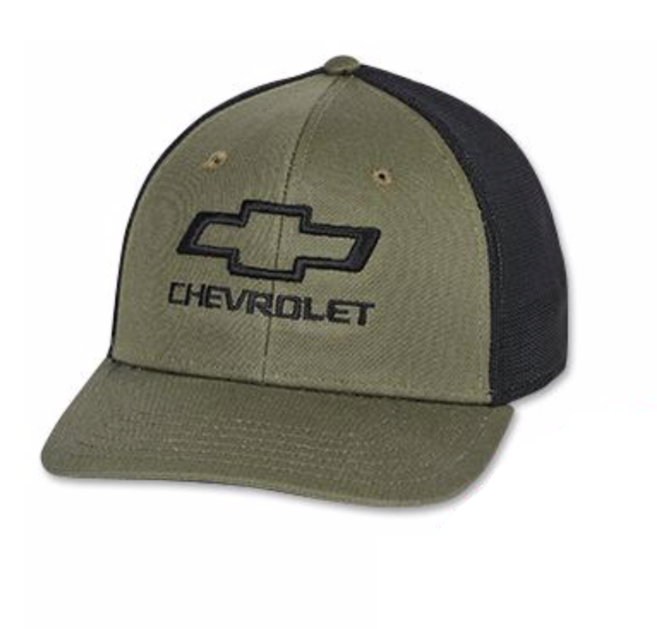 Chevrolet Bowtie Premium Flex Twill Cap Oliv/Schwarz