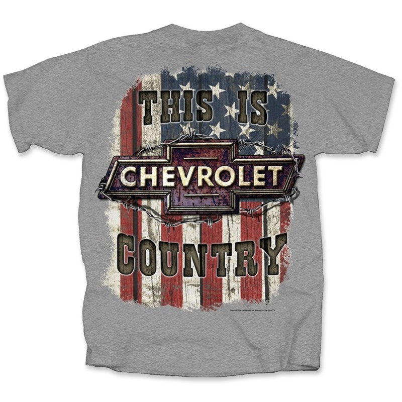 Chevrolet T-Shirt Chevrolet Country Logo Hellgrau