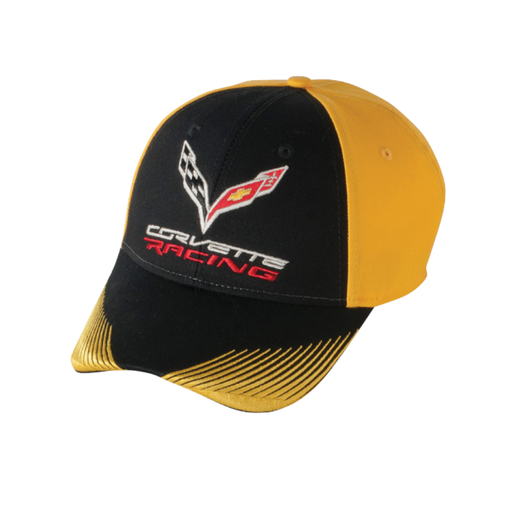 Corvette C7 Racing Basecap Corvette Racing Cap Schwarz/Gelb