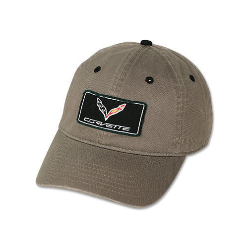 Corvette Basecap Corvette C7 Logo Patch Cap Grau