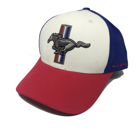 Ford Mustang Basecap Mustang Tribar Logo Blau/Weiß/Rot