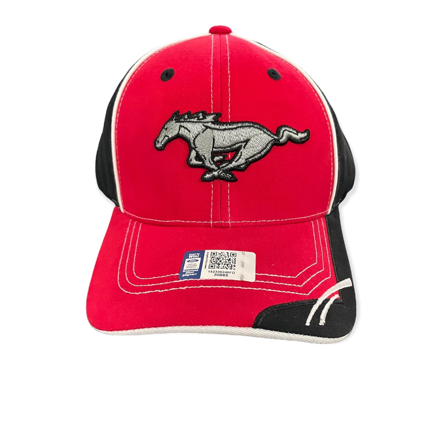 Ford Mustang Basecap Mustang Pony Cap Running Horse Rot/Schwarz
