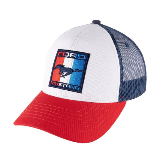 Ford Mustang Patriotic Pony Trucker Snapback Basecap