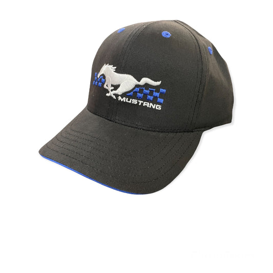 Ford Mustang Basecap Mustang Running Horse Schwarz/Blau