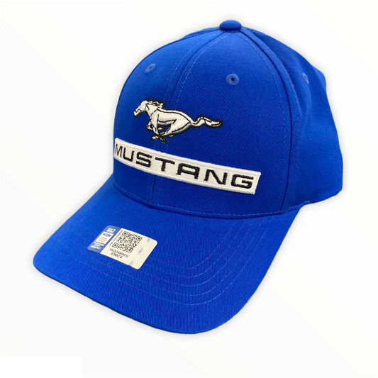 Ford Mustang Basecap Mustang Pony Cap Patch Royalblau