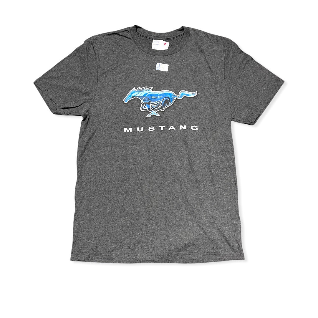 Ford Mustang T-Shirt Ford Mustang Running Horse Schwarz Heather