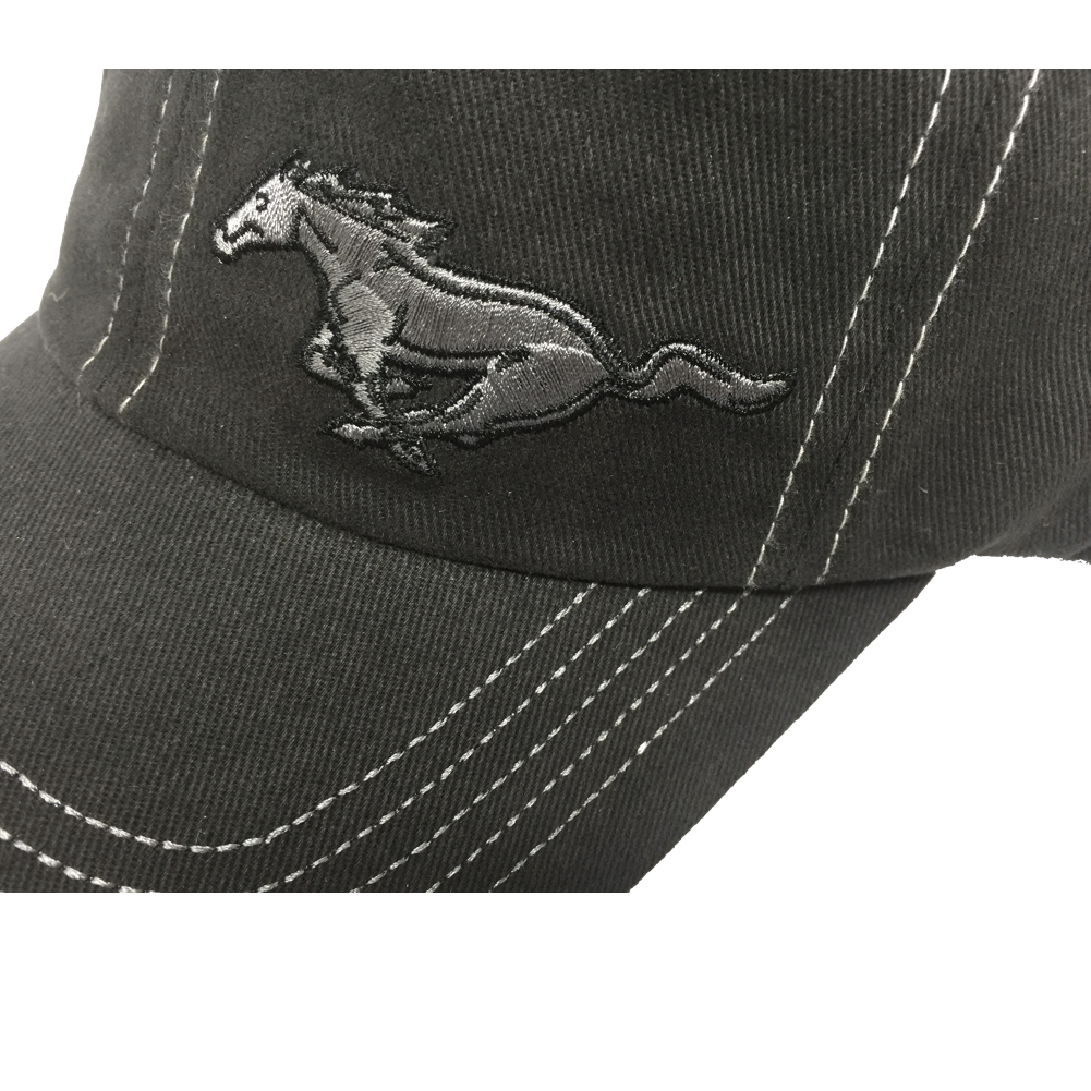 Ford Mustang Basecap Mustang Pony Running Horse Dunkelgrau