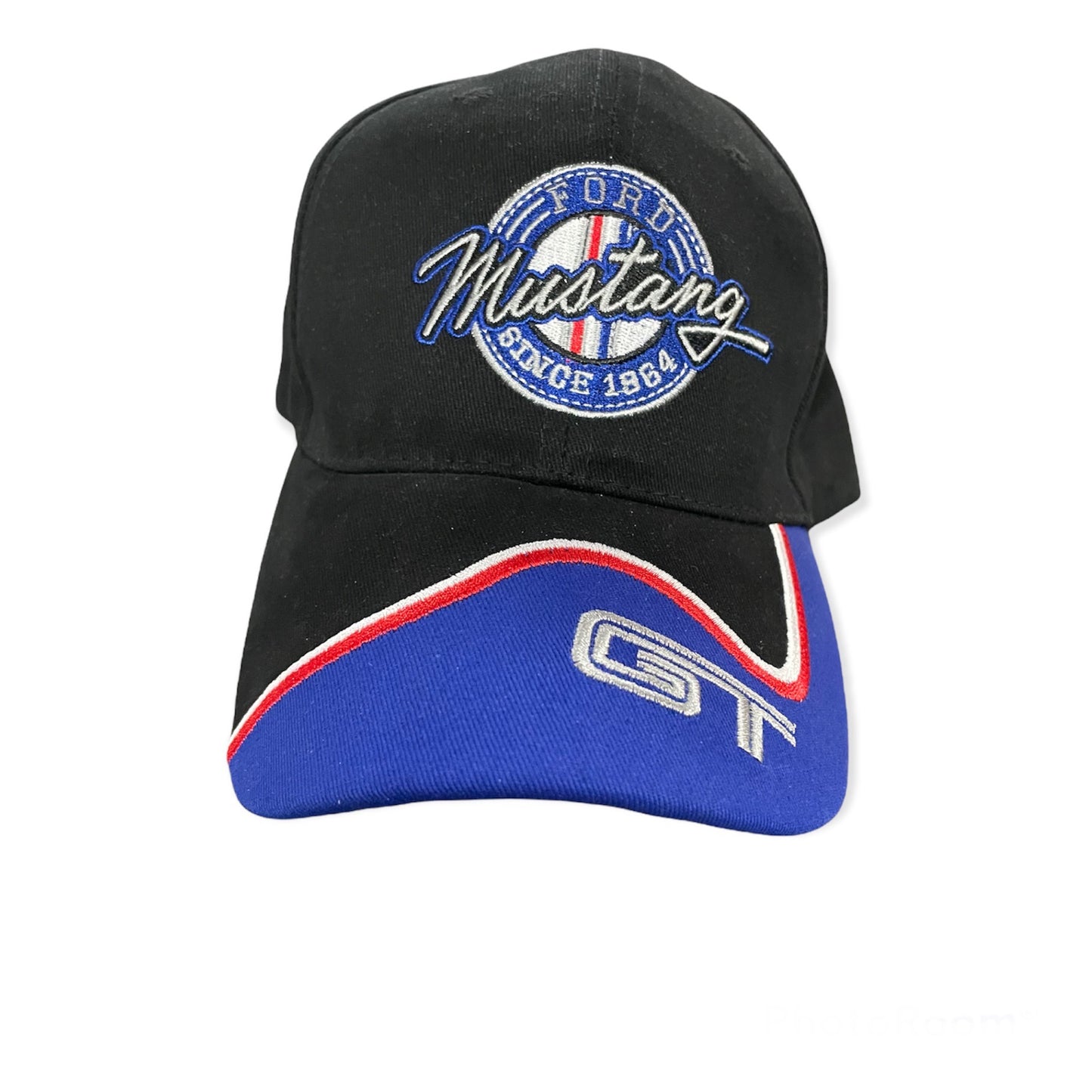 Ford Mustang Basecap Mustang GT Tribar Logo Schwarz/Blau