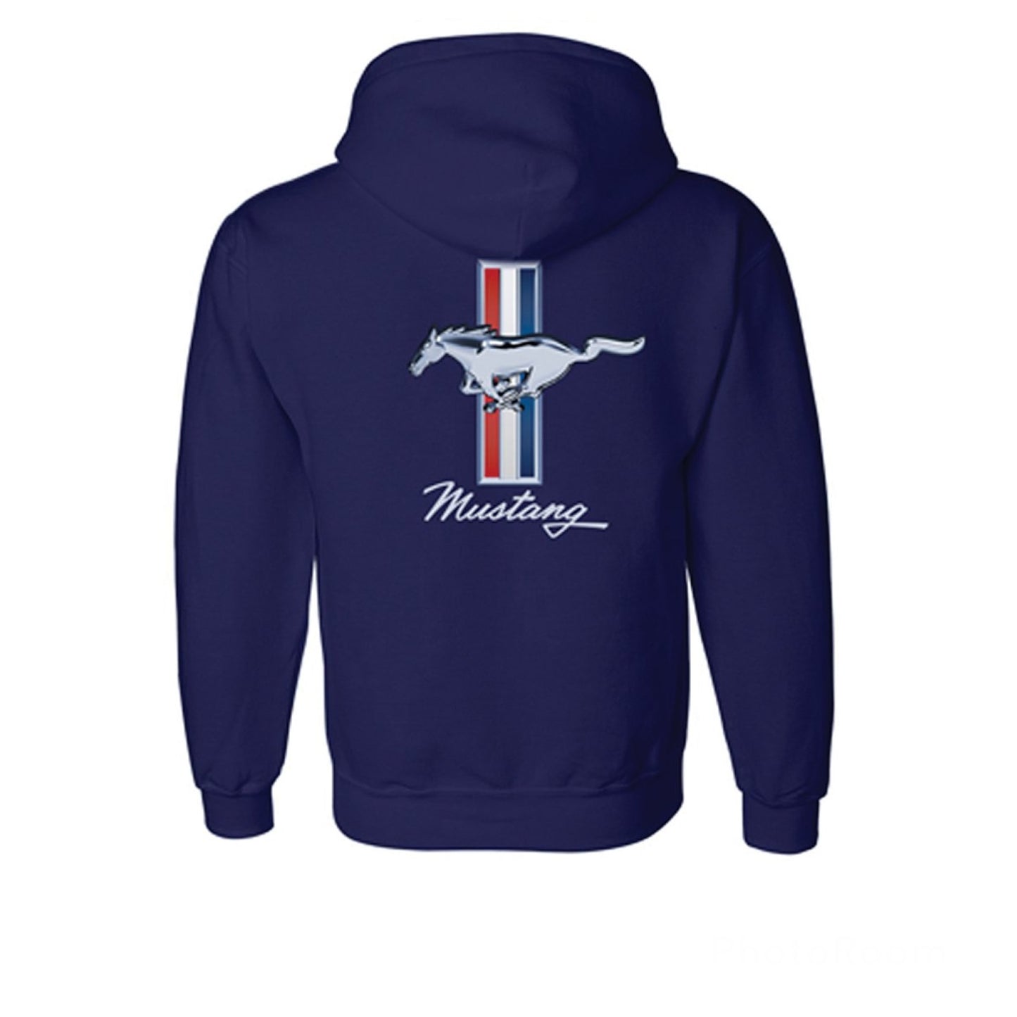 Mustang Kapuzenjacke Sweatjacke Mustang Tribar Logo Navy