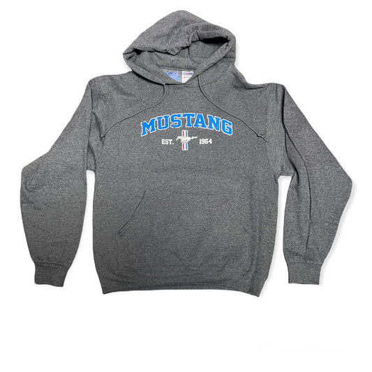 Ford Mustang Hoodie Kapuzenpullover Mustang since 1964 Dunkelgrau