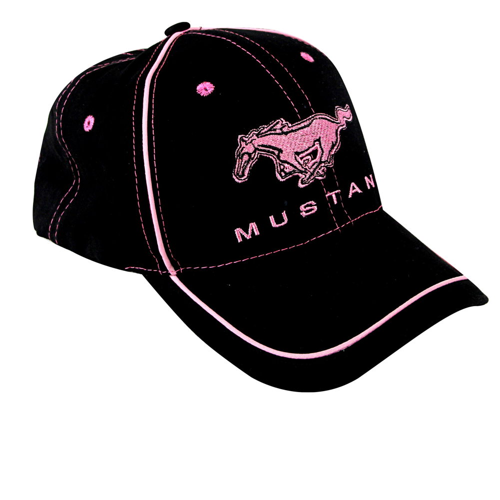 Ford Mustang Basecap Mustang Ladies Cap Running Horse Schwarz/Pink