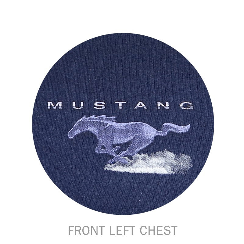 Ford Mustang T-Shirt Ford Mustang Let Your Horse Run Dunkelblau