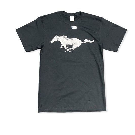 Ford Mustang T-Shirt Ford Mustang Pony Logo Schwarz