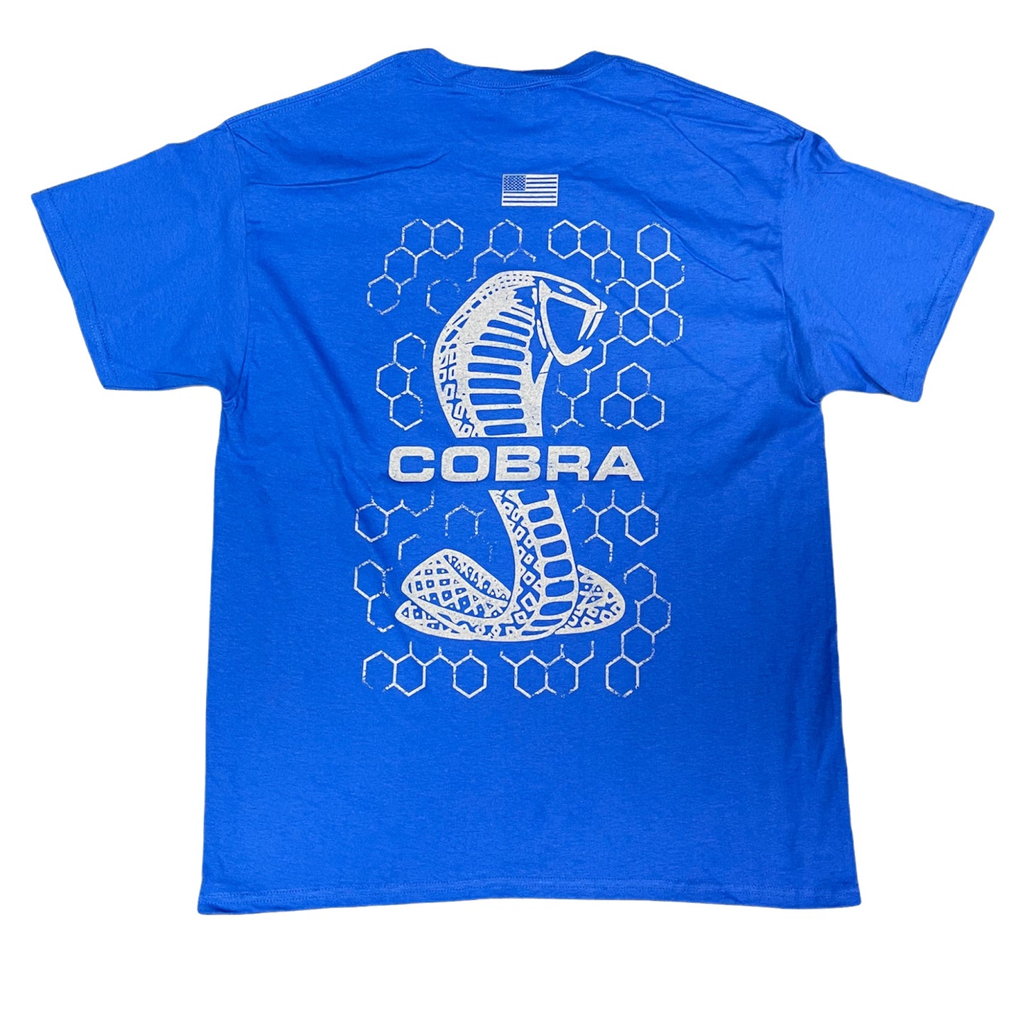 Ford Mustang Shelby Cobra T-Shirt mit Shelby Cobra Logo Blau