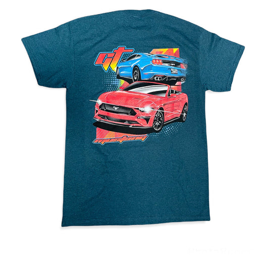 Ford Mustang T-Shirt Ford Mustang GT Petrol Blue