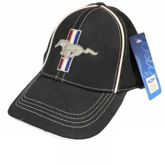 Ford Mustang Basecap Mustang Tribar Logo Flexcap Schwarz